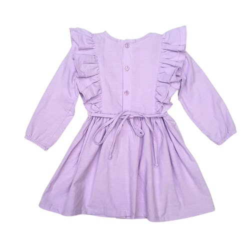 Lilac Frilly Sleeve Dress