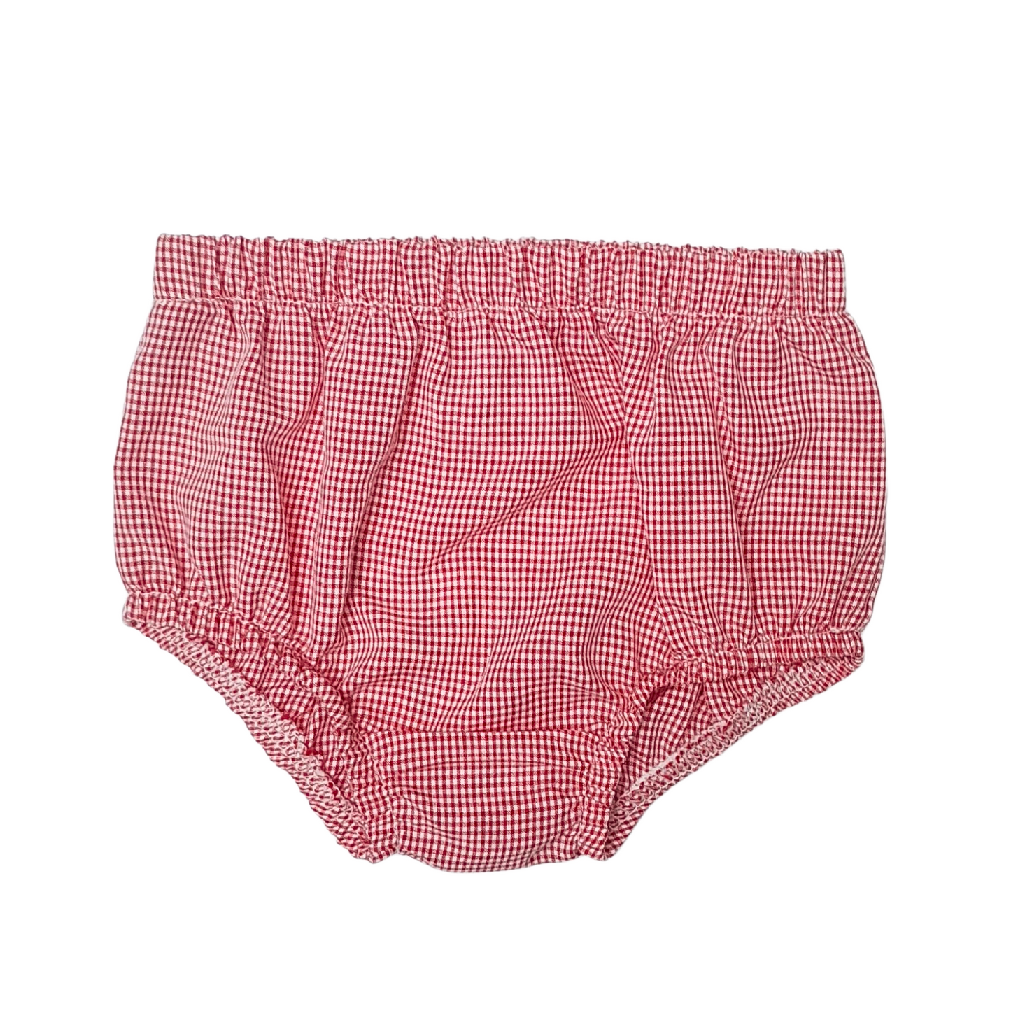 Red Check Diaper Cover