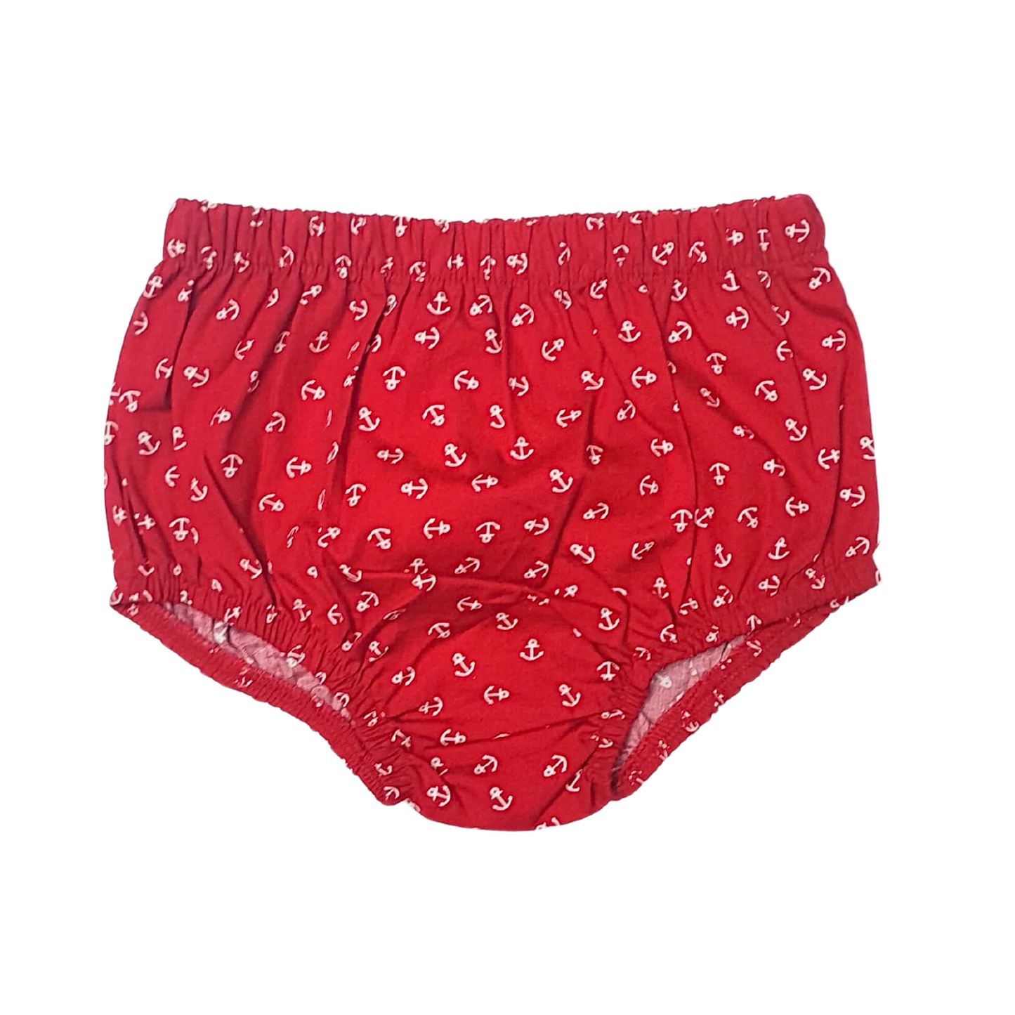 Red Anchor Diaper Cover